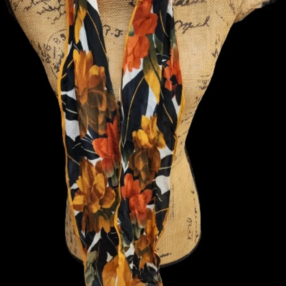 Vintage.70s‎  Silk scarf/ sash/ headband